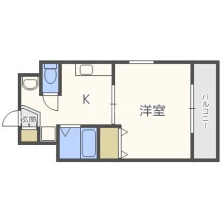 四天王寺前夕陽ケ丘駅 徒歩7分 3階の物件間取画像